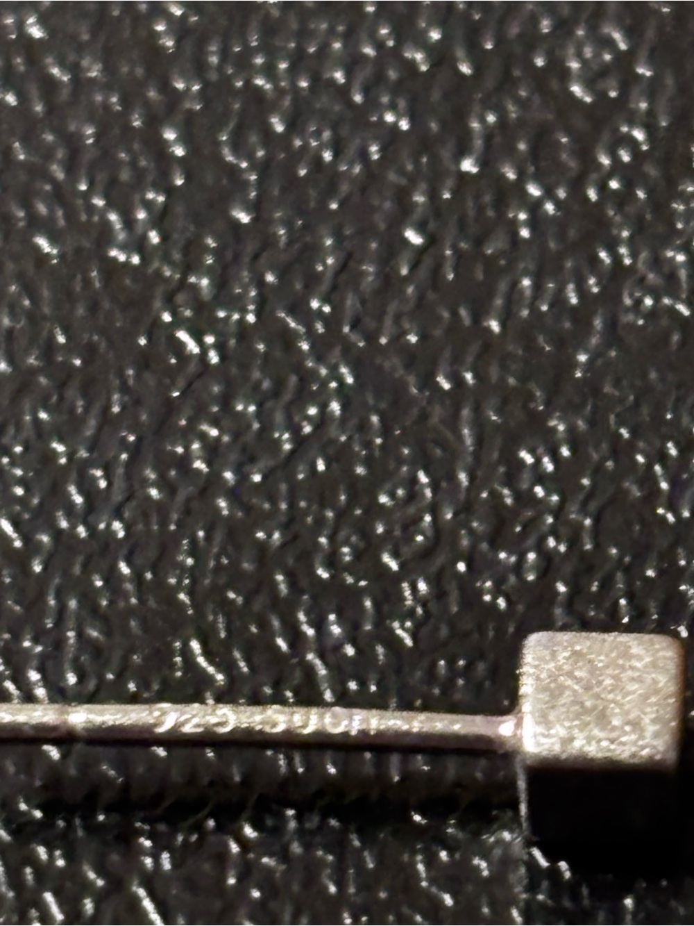 Minimal Matte  Sterling Silver Square Stud Earrings Signed on Post See Photos - Picture 3 of 5